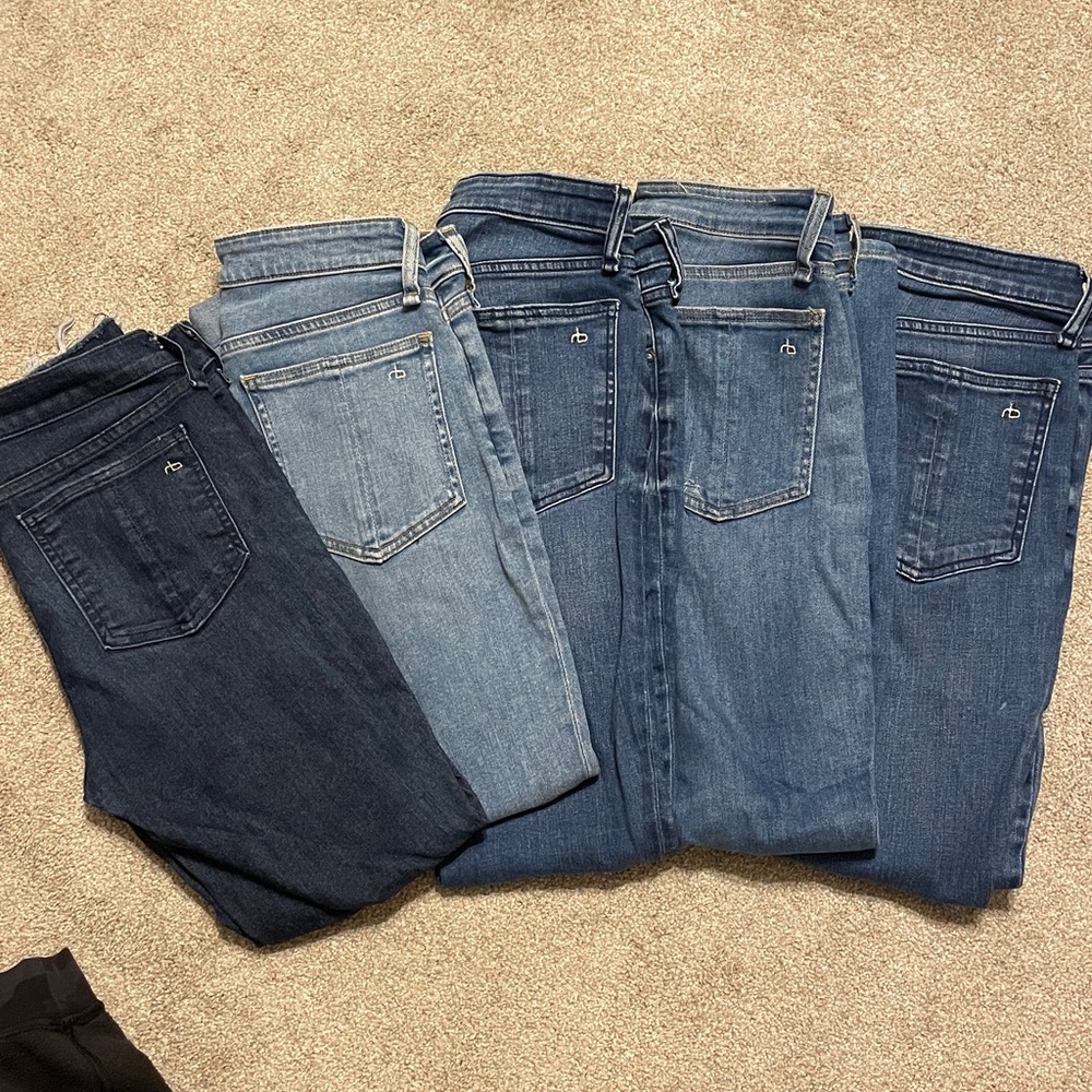 Rag and Bone Cate Mid-rise skinny jeans closet clear out!  Sz 26’s and 1 Sz 29